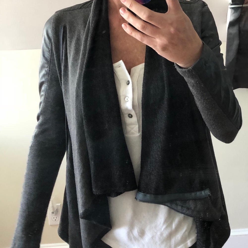 Blank NYC Vegan Cardigan/Jacket with zipper